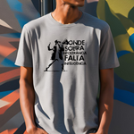 Camiseta "Onde sobra intolerância, falta inteligência"